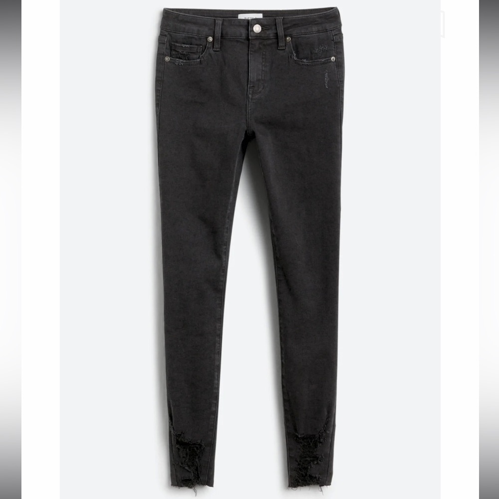 Pistola Arielle Skinny Distressed Frayed Hem Jean